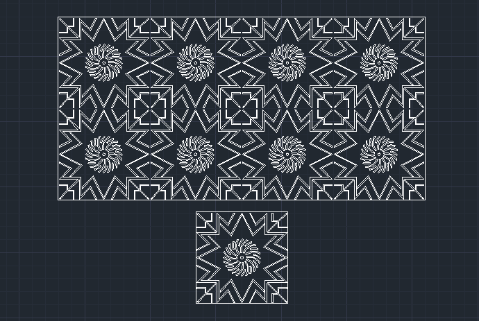 Kareli Girdap Desenler